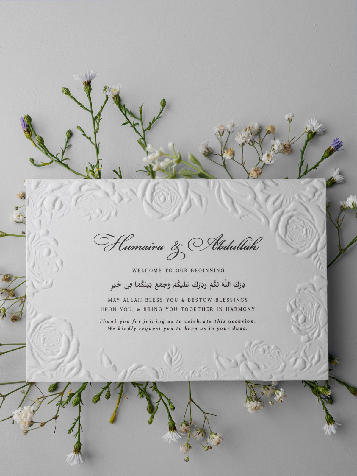 Menu card