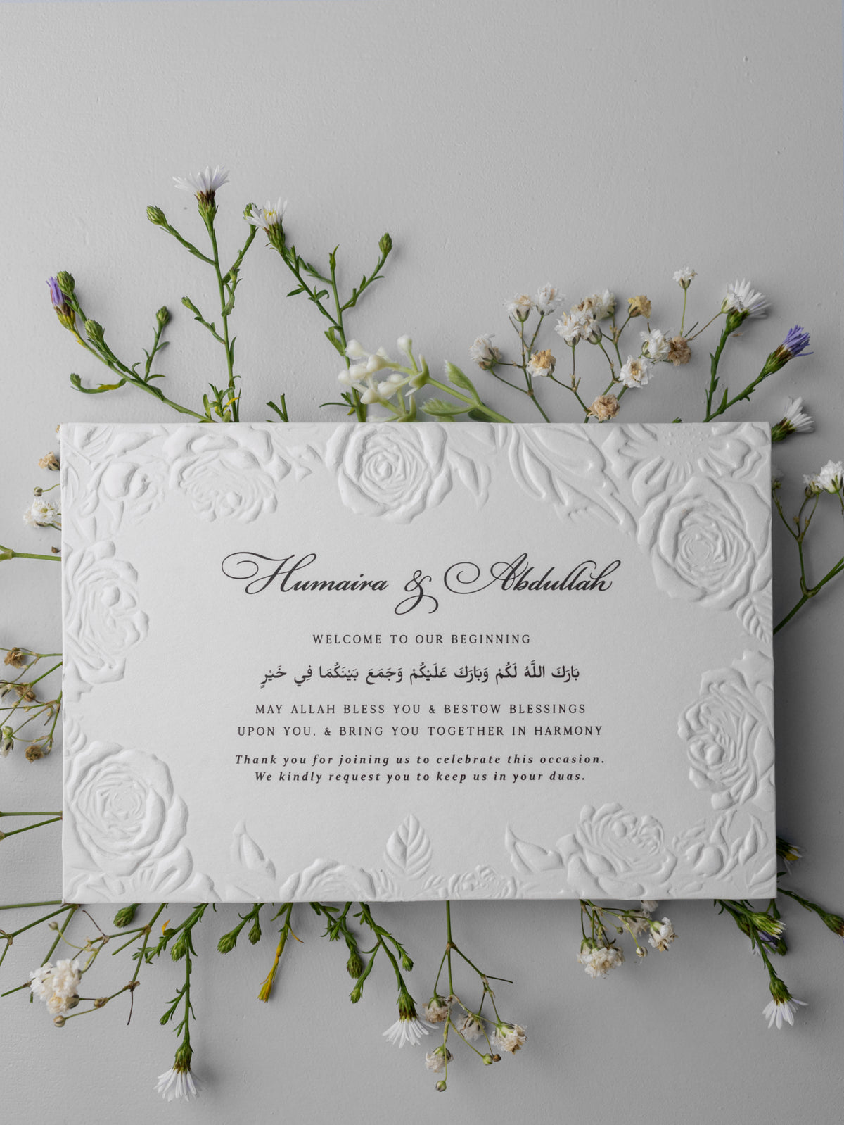 Menu card